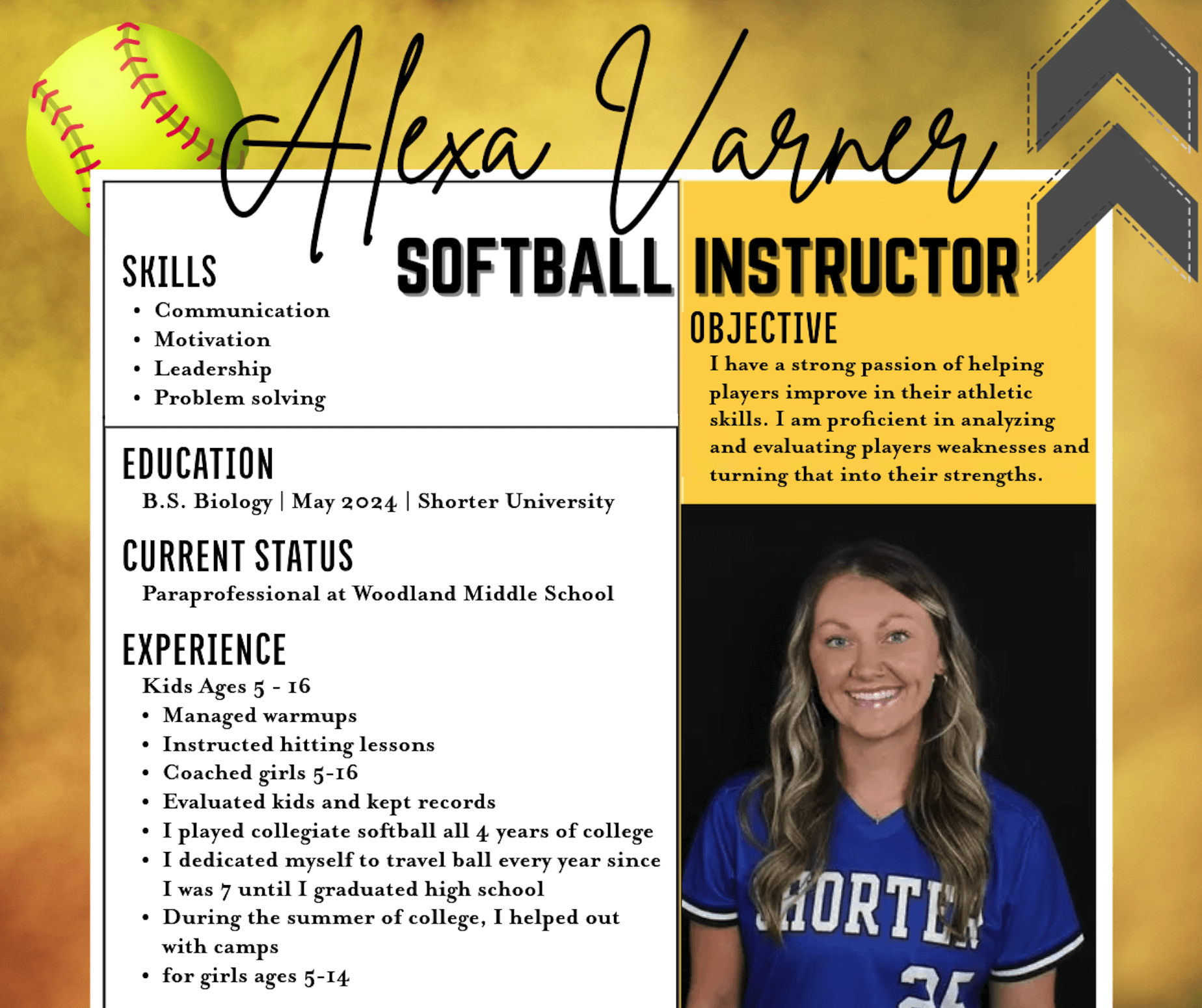 Alexa Varner Softball Lesson Pack